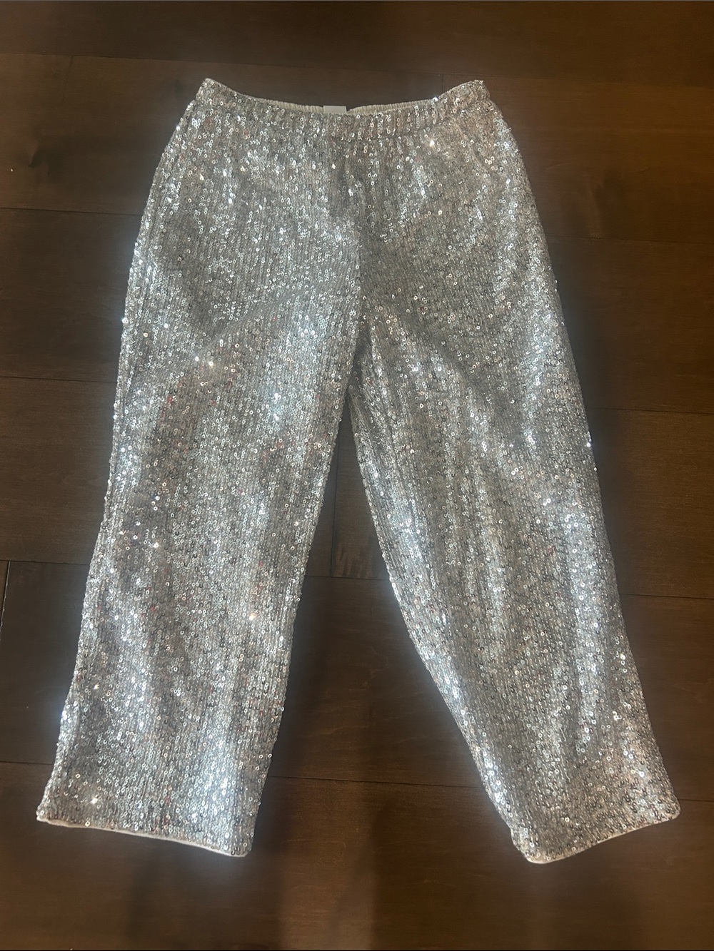 Crew cuts sequin pants